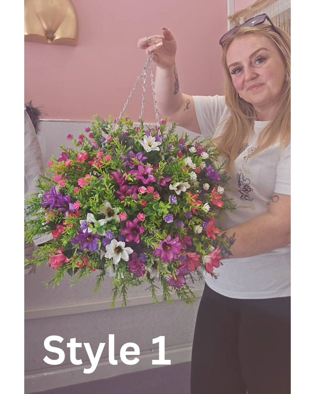 Budget hanging baskets