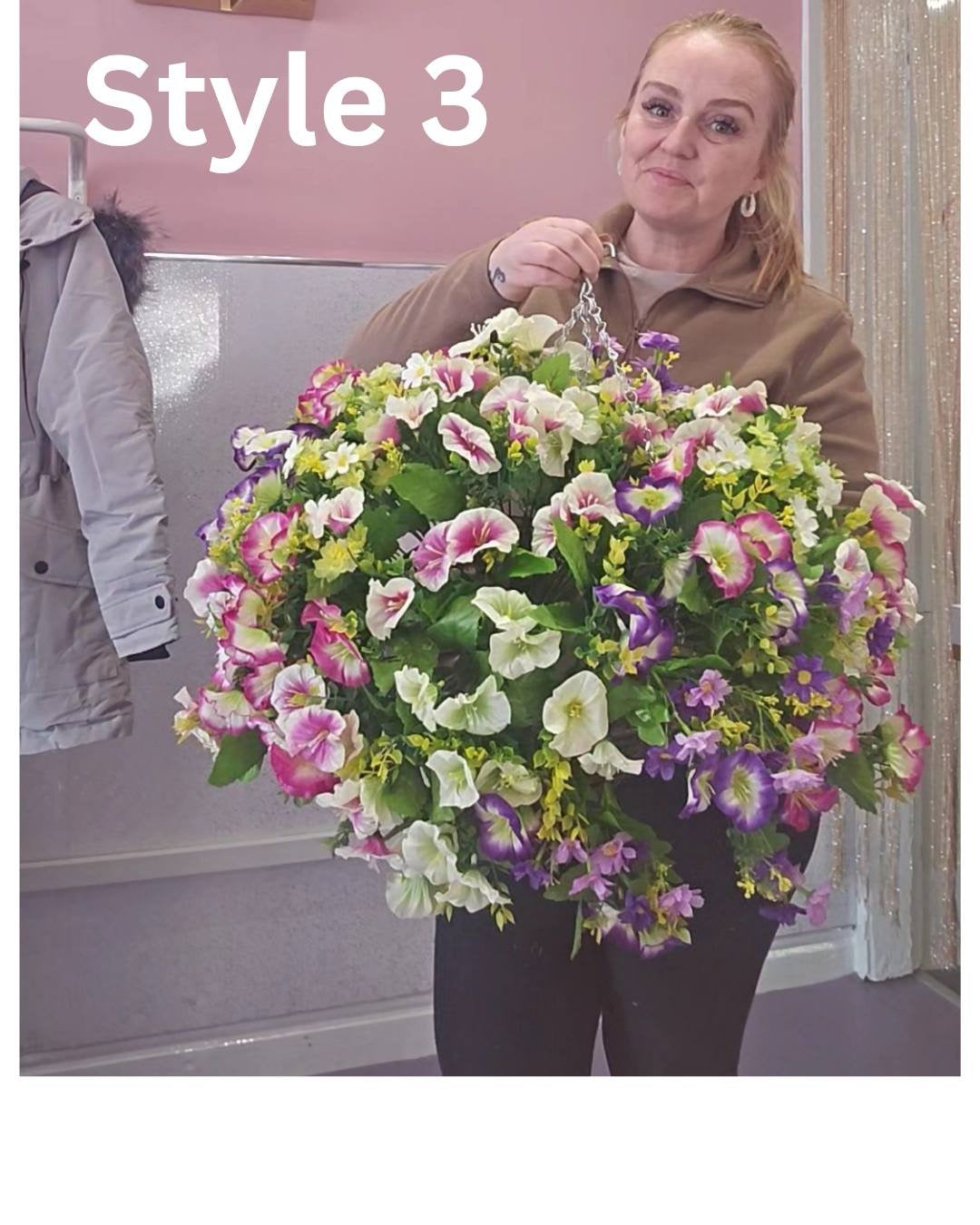 Budget hanging baskets