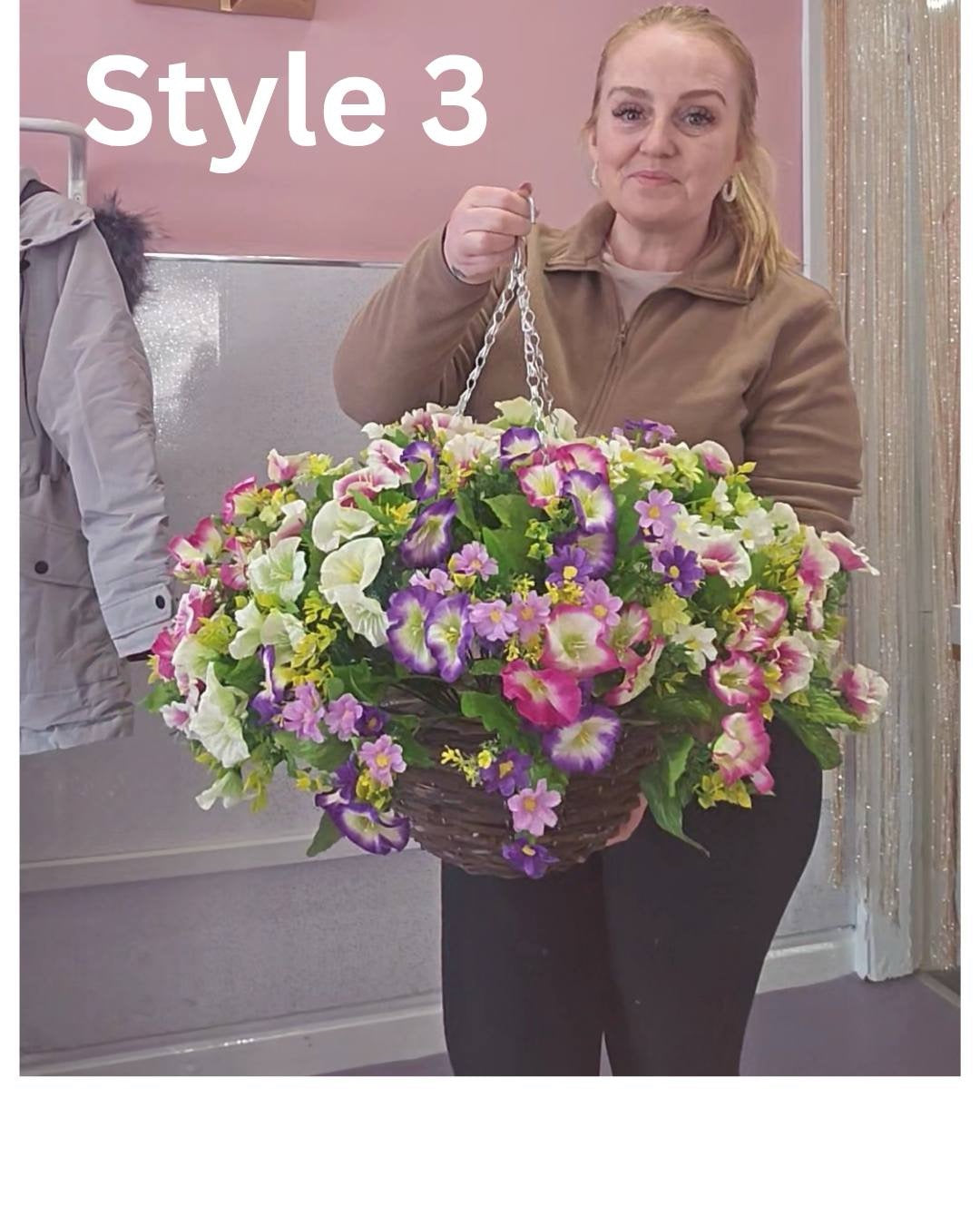 Budget hanging baskets