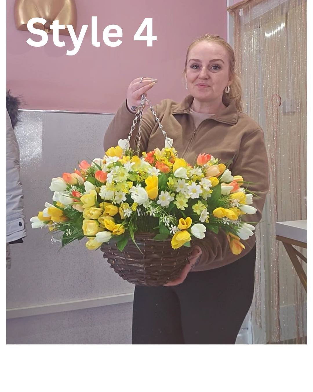 Budget hanging baskets