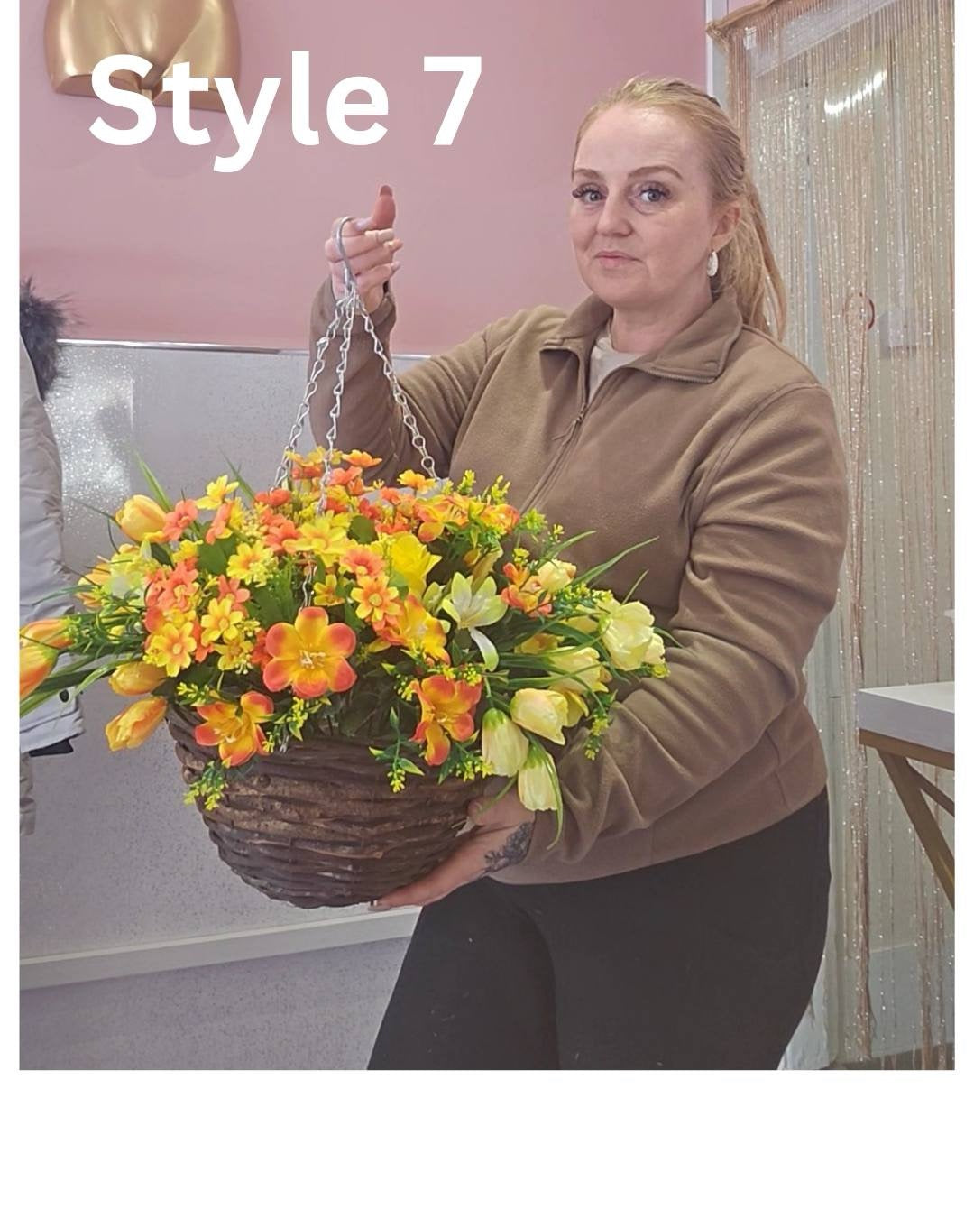 Budget hanging baskets
