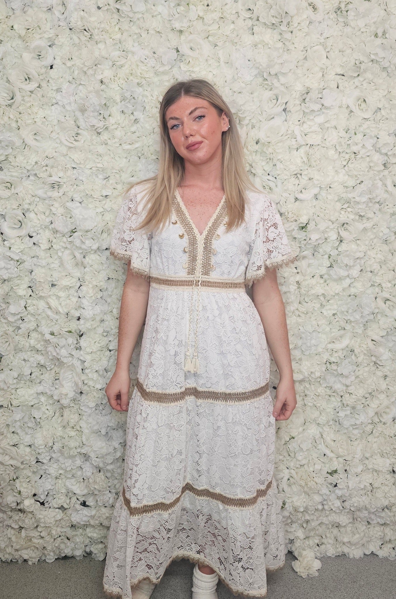 Crochet maxi dress