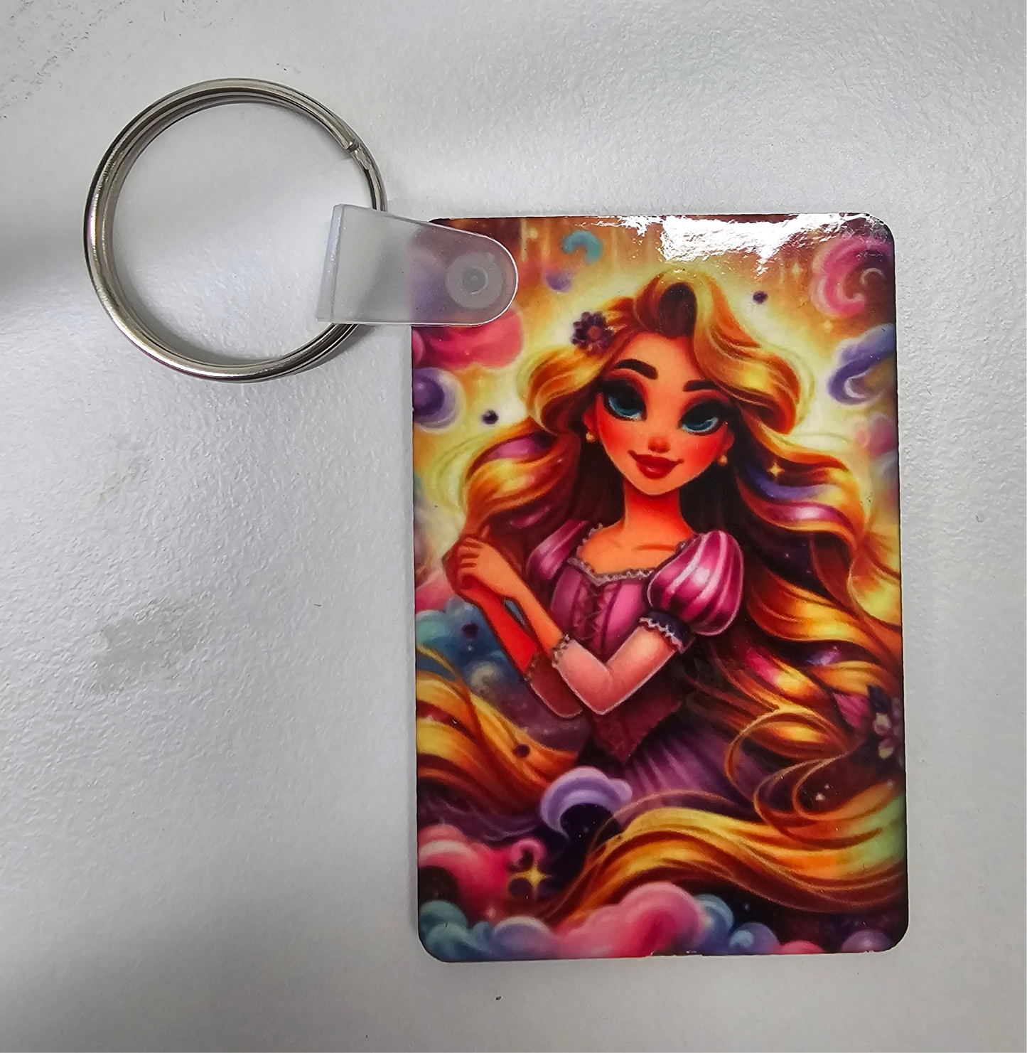 Photo keyring double sided