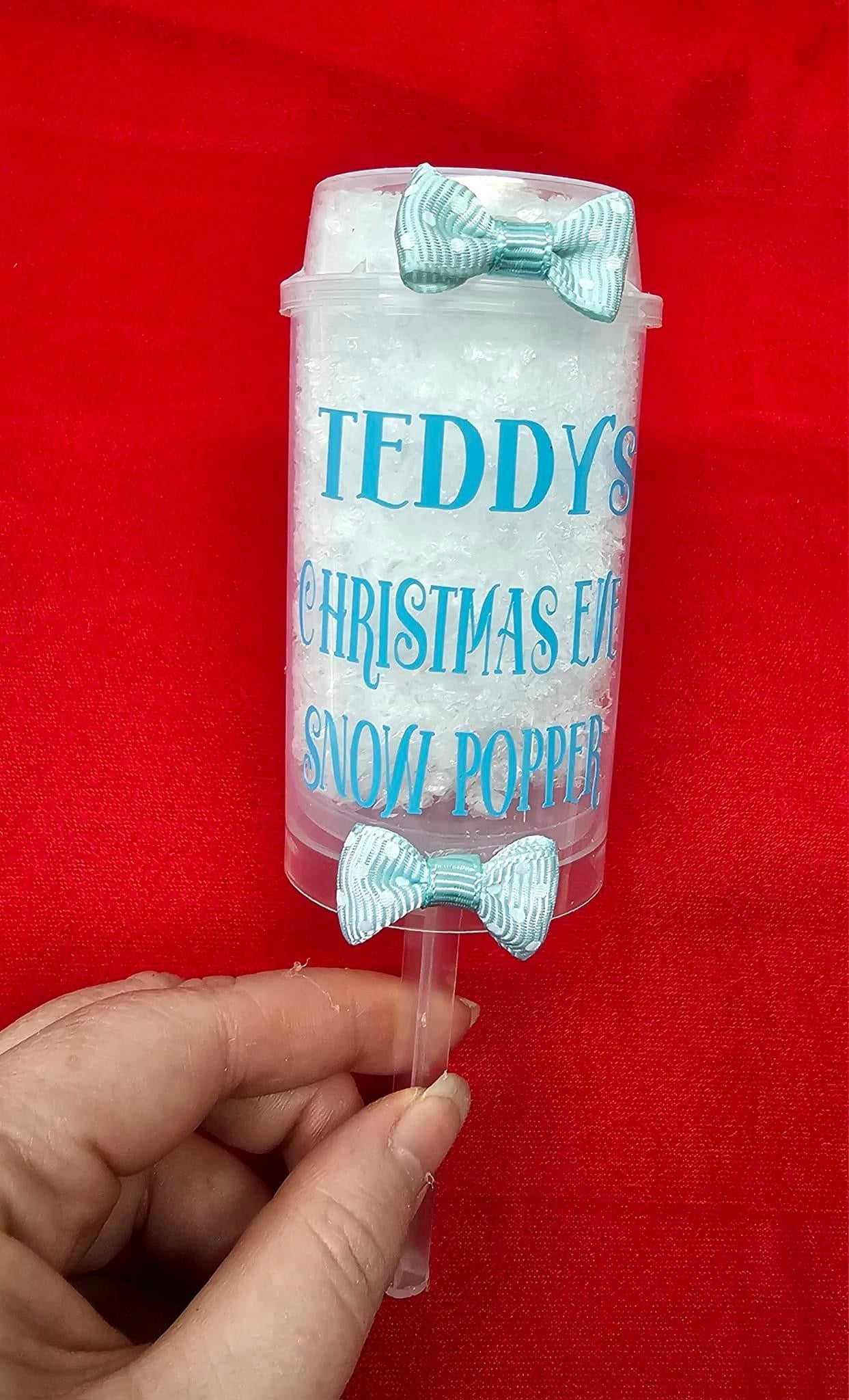 Personalised snow popper