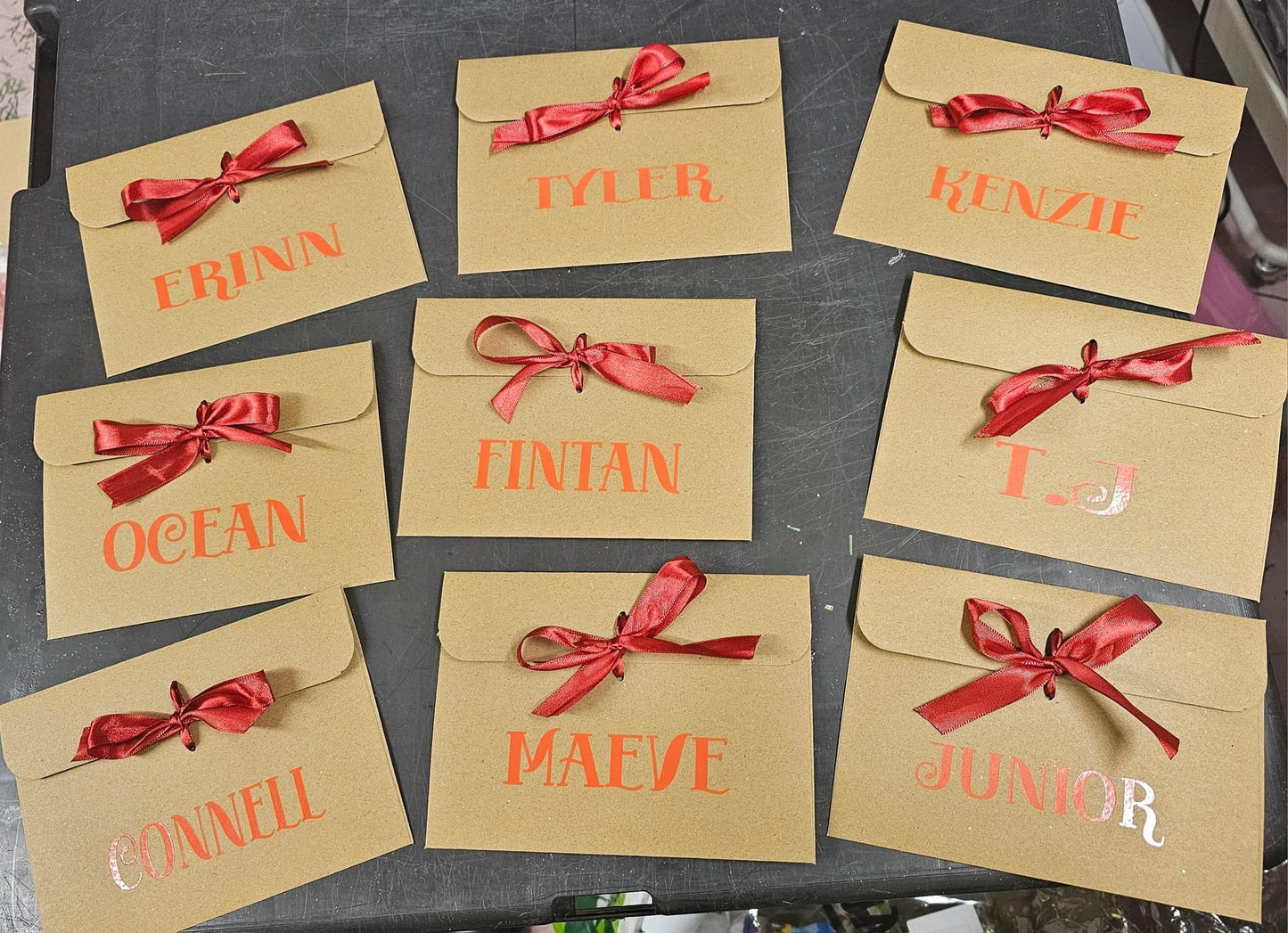 Personalised gift envelope