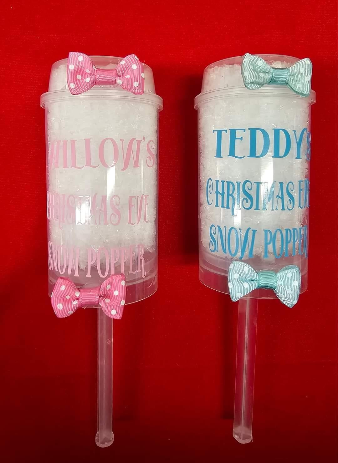 Personalised snow popper