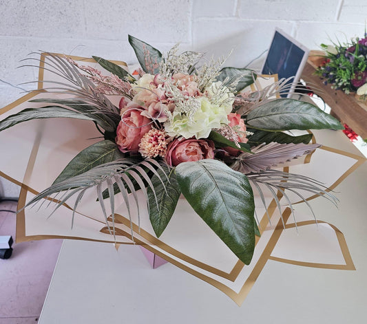 Large deluxe artificial floral arrangement