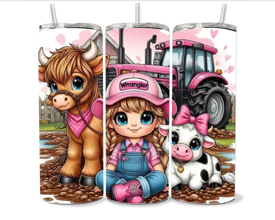 Farmer girl 20oz tumbler