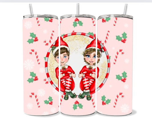 Pink elf 20oz tumbler